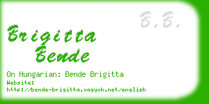 brigitta bende business card